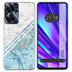 Funda Silicona para Realme C55 diseño Mármol 02 Dibujos