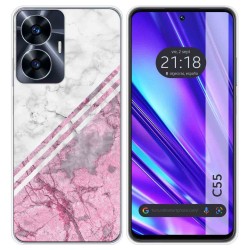 Funda Silicona para Realme C55 diseño Mármol 03 Dibujos