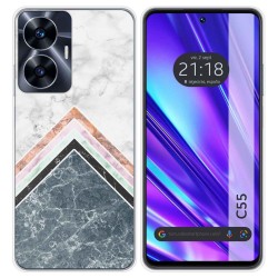 Funda Silicona para Realme C55 diseño Mármol 05 Dibujos