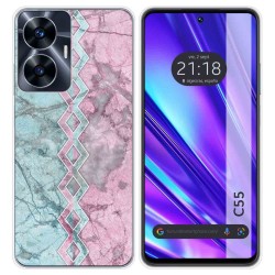 Funda Silicona para Realme C55 diseño Mármol 08 Dibujos