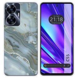 Funda Silicona para Realme C55 diseño Mármol 09 Dibujos