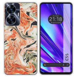 Funda Silicona para Realme C55 diseño Mármol 12 Dibujos