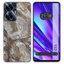 Funda Silicona para Realme C55 diseño Mármol 14 Dibujos