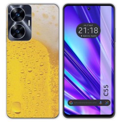 Funda Silicona para Realme C55 diseño Cerveza Dibujos