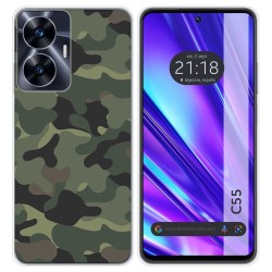 Funda Silicona para Realme C55 diseño Camuflaje Dibujos