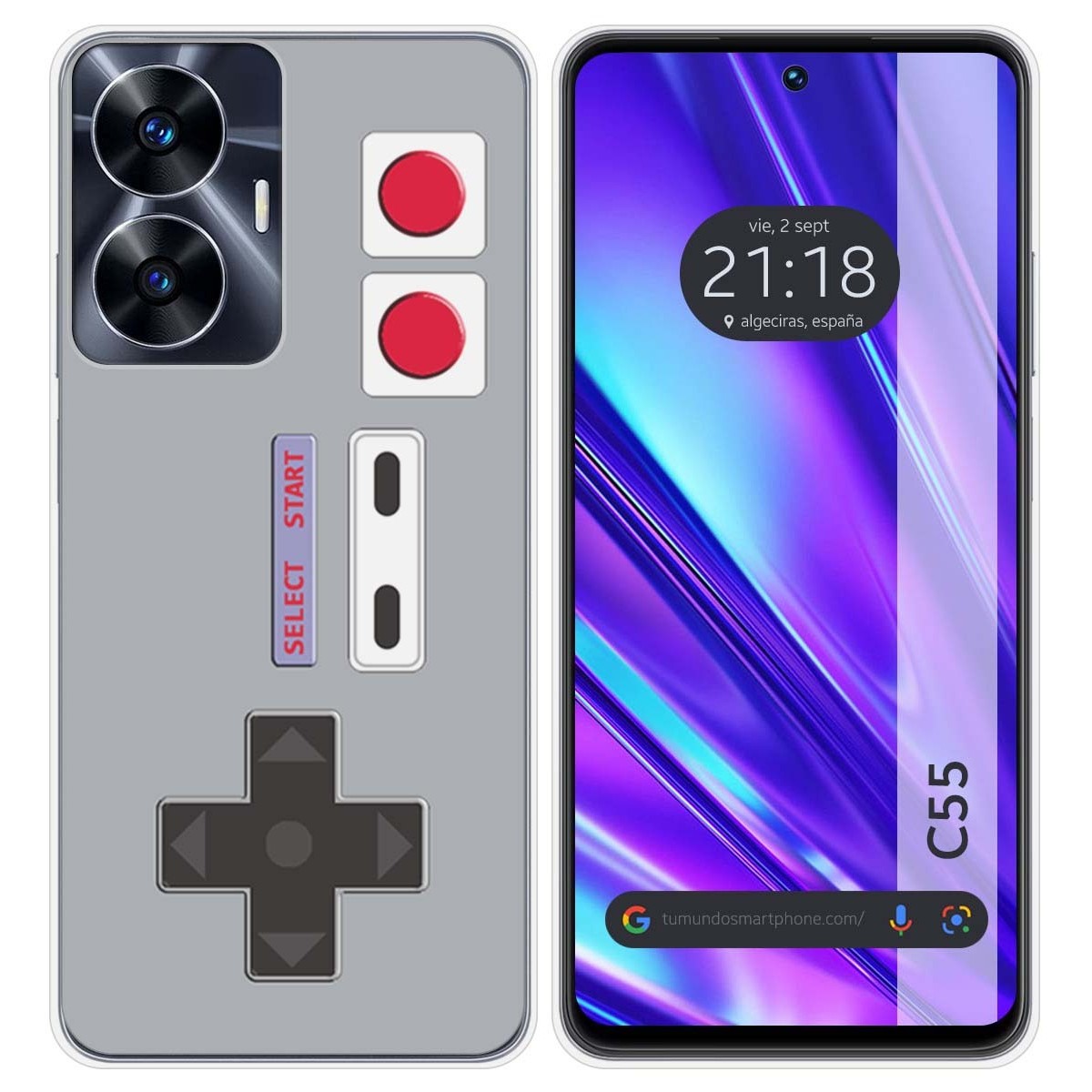 Funda Silicona para Realme C55 diseño Consola Dibujos