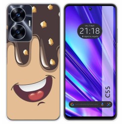 Funda Silicona para Realme C55 diseño Helado Chocolate Dibujos