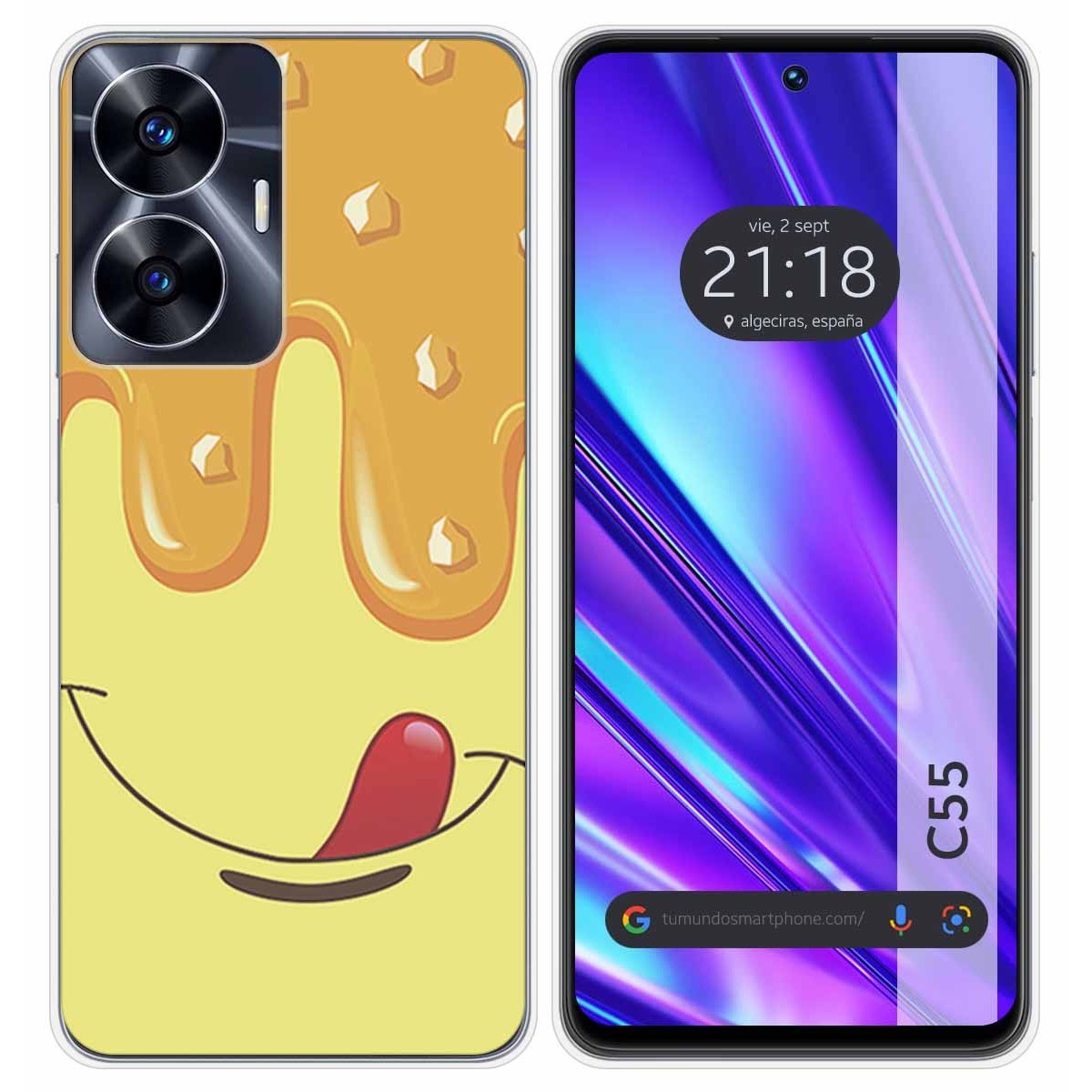 Funda Silicona para Realme C55 diseño Helado Vainilla Dibujos