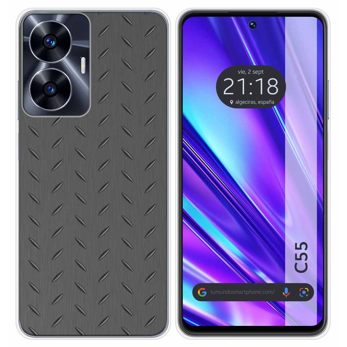 Funda Silicona para Realme C55 diseño Metal Dibujos