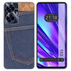 Funda Silicona para Realme C55 diseño Vaquero Dibujos