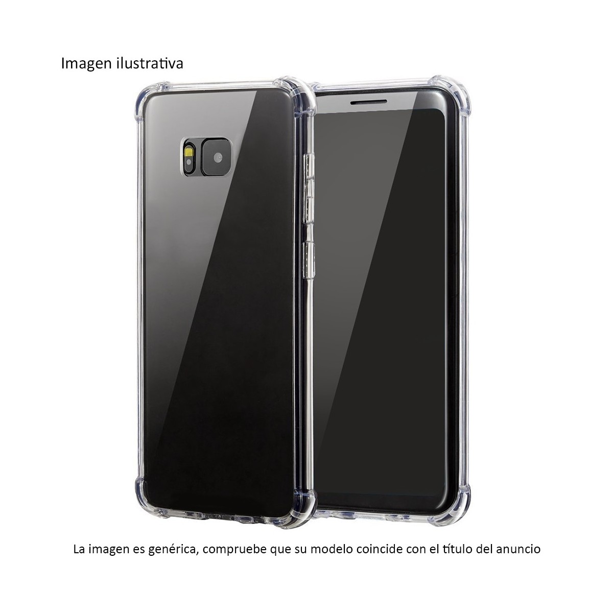 Funda Gel Tpu Anti-Shock Transparente para Huawei Y6 Pro 2017 / P9 Lite Mini