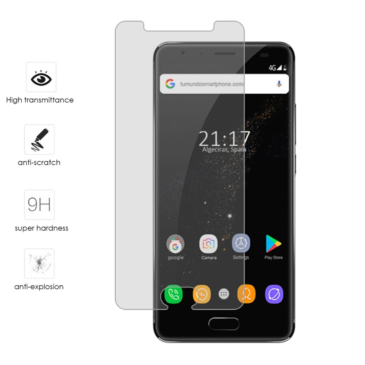 Protector Cristal Templado para Oukitel K8000 Vidrio