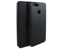 Funda Soporte Piel Negra para Huawei Honor 7X Flip Libro