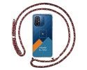 Personaliza tu Funda Colgante Transparente para Xiaomi Redmi 12C con Cordon Rosa / Dorado Dibujo Personalizada