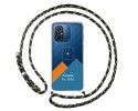 Personaliza tu Funda Colgante Transparente para Xiaomi Redmi 12C con Cordon Verde / Dorado Dibujo Personalizada