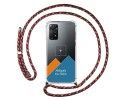 Personaliza tu Funda Colgante Transparente para Xiaomi Redmi Note 12 Pro 4G con Cordon Rosa/Dorado Dibujo Personalizada