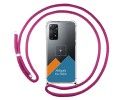 Personaliza tu Funda Colgante Transparente para Xiaomi Redmi Note 12 Pro 4G con Cordon Rosa Fucsia Dibujo Personalizada