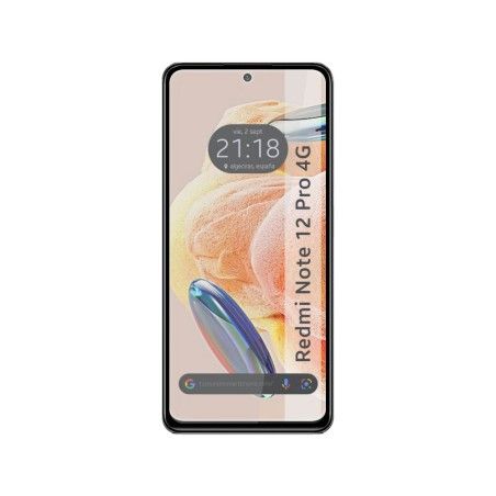 Protector Cristal Templado Completo 5D Full Glue Negro compatible con Xiaomi Redmi Note 12 Pro 4G Vidrio