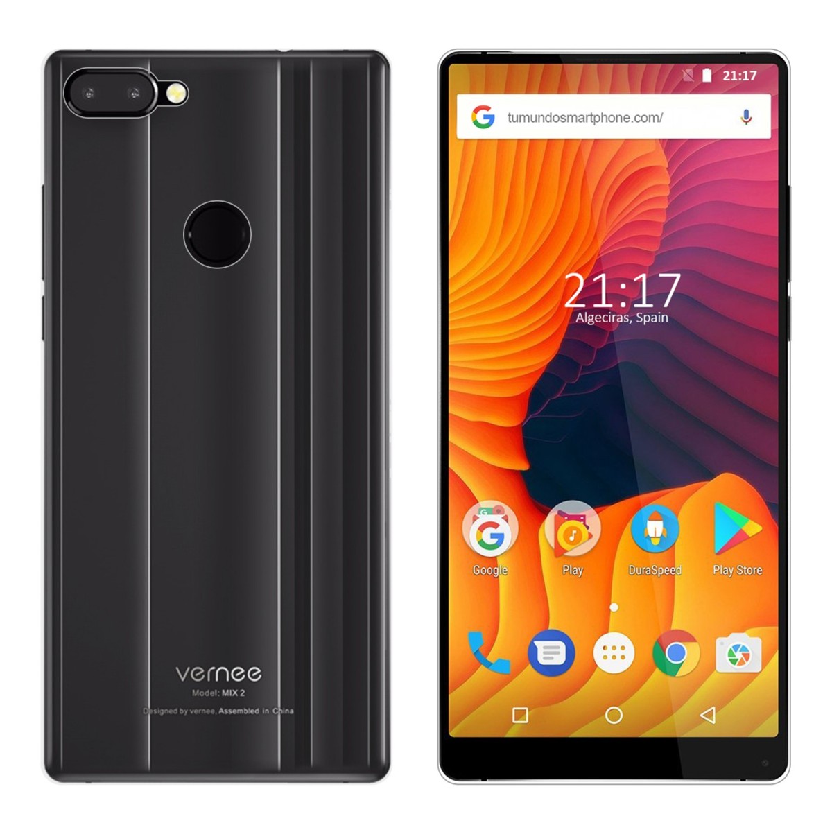 Funda Gel Tpu para Vernee Mix 2 Color 100 % Transparente