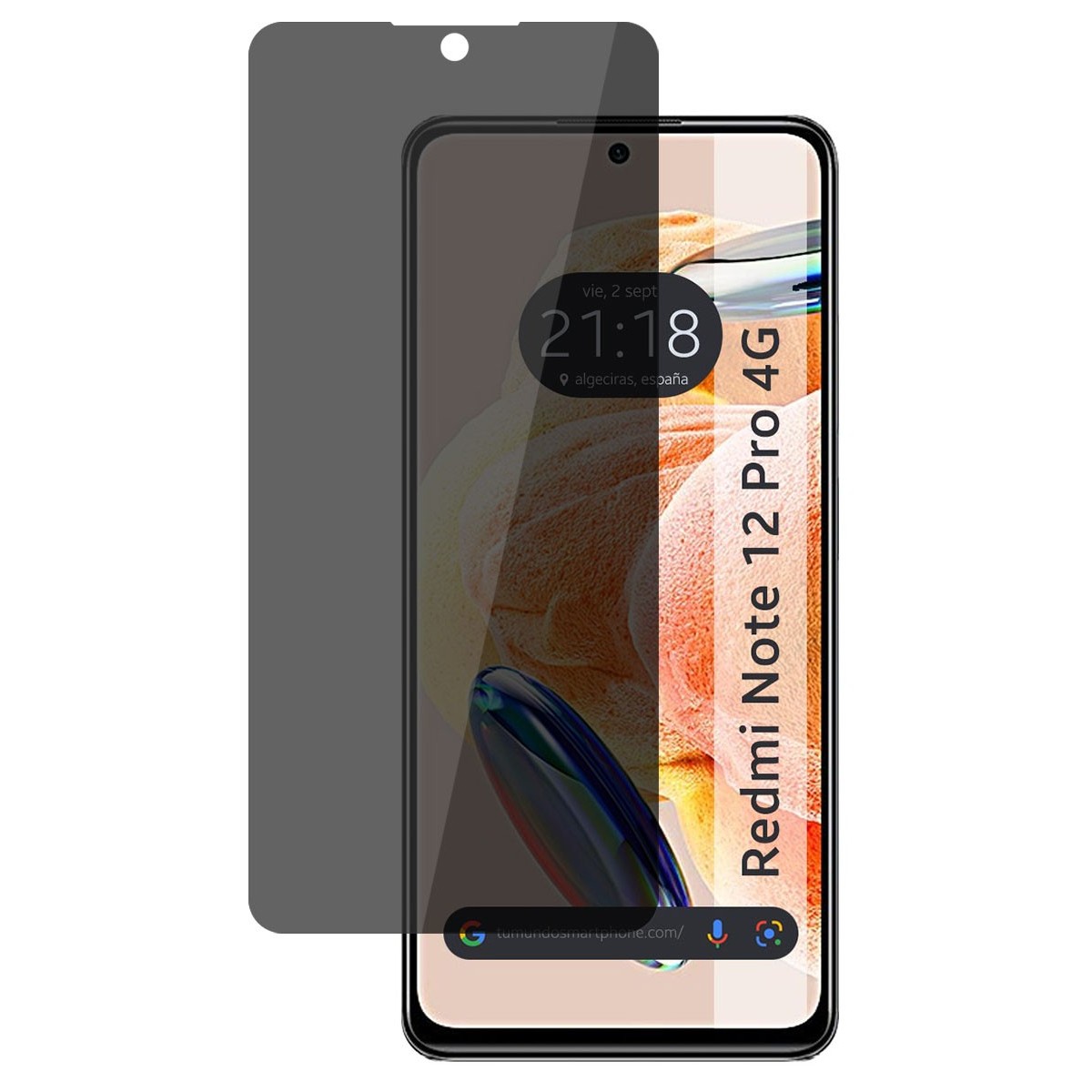 Protector Pantalla Hidrogel Privacidad Antiespías compatible con Xiaomi Redmi Note 12 Pro 4G