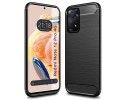 Funda Gel TPU Tipo Carbon Negra compatible con Xiaomi Redmi Note 12 Pro 4G