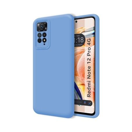 Funda Silicona Líquida Ultra Suave compatible con Xiaomi Redmi Note 12 Pro 4G Color Azul