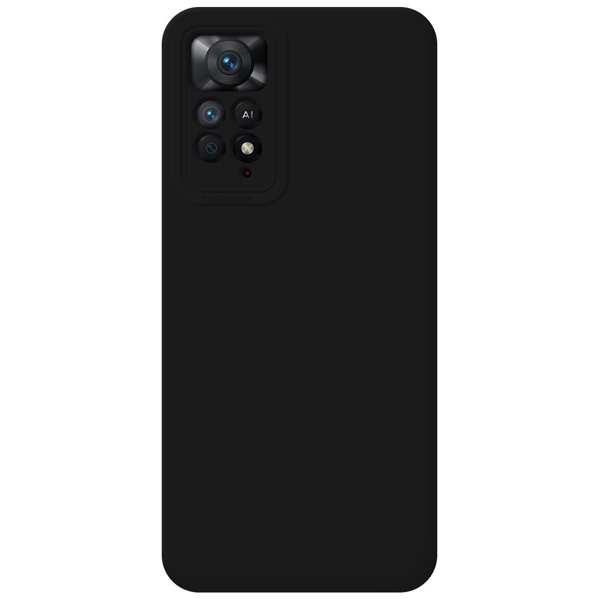 Funda Silicona Líquida Ultra Suave compatible con Xiaomi Redmi Note 12 Pro 4G Color Negra