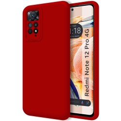 Funda Silicona Líquida Ultra Suave para Xiaomi Redmi Note 12 Pro 4G Color Roja