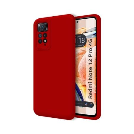 Funda Silicona Líquida Ultra Suave compatible con Xiaomi Redmi Note 12 Pro 4G Color Roja