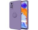 Funda Silicona Líquida Ultra Suave con Anillo compatible con Xiaomi Redmi Note 12 Pro 4G Color Morada
