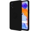 Funda Silicona Líquida Ultra Suave con Anillo compatible con Xiaomi Redmi Note 12 Pro 4G Color Negra