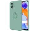 Funda Silicona Líquida Ultra Suave con Anillo compatible con Xiaomi Redmi Note 12 Pro 4G Color Verde