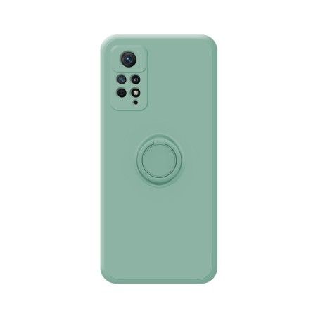 Funda Silicona Líquida Ultra Suave con Anillo compatible con Xiaomi Redmi Note 12 Pro 4G Color Verde