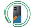 Personaliza tu Funda Colgante Transparente para Xiaomi Redmi Note 12 4G con Cordon Verde Agua Dibujo Personalizada