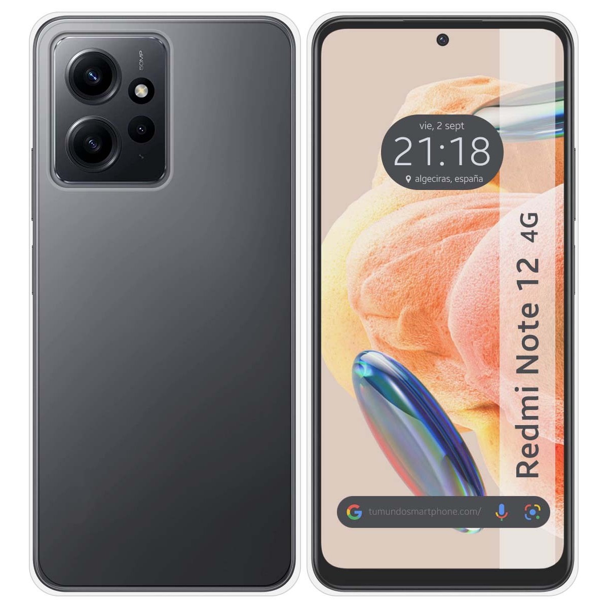 Funda Silicona Gel TPU Transparente compatible con Xiaomi Redmi Note 12 4G