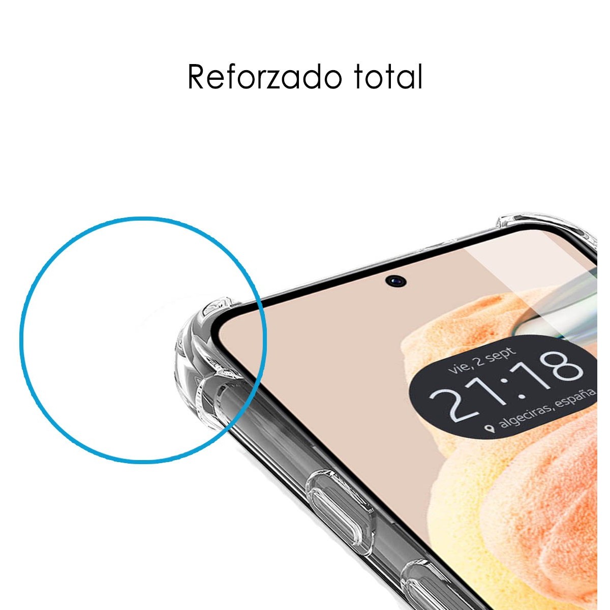 Funda Silicona Antigolpes Transparente compatible con Xiaomi Redmi Note 12 4G