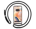 Funda Colgante Transparente compatible con Xiaomi Redmi Note 12 4G con Cordon Negro