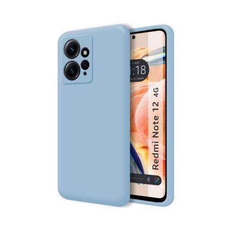 Funda Silicona Líquida Ultra Suave compatible con Xiaomi Redmi Note 12 4G color Azul