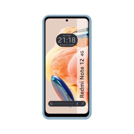 Funda Silicona Líquida Ultra Suave compatible con Xiaomi Redmi Note 12 4G color Azul
