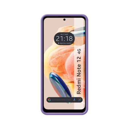 Funda Silicona Líquida Ultra Suave compatible con Xiaomi Redmi Note 12 4G color Morada