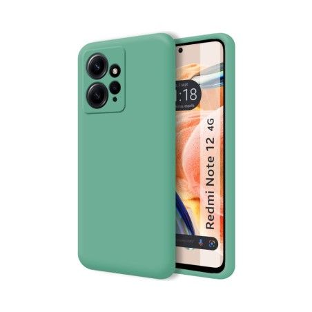 Funda Silicona Líquida Ultra Suave compatible con Xiaomi Redmi Note 12 4G color Verde