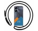 Personaliza tu Funda Colgante Transparente para Realme C55 con Cordon Negro Dibujo Personalizada