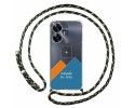 Personaliza tu Funda Colgante Transparente para Realme C55 con Cordon Verde / Dorado Dibujo Personalizada