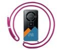 Personaliza tu Funda Colgante Transparente para Huawei Honor Magic 5 Lite 5G con Cordon Rosa Fucsia Dibujo Personalizada