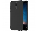 Funda Gel Tpu Tipo Mate Negra para Huawei Mate 10 Lite