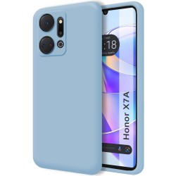 Funda Silicona Líquida Ultra Suave para Huawei Honor X7a color Azul