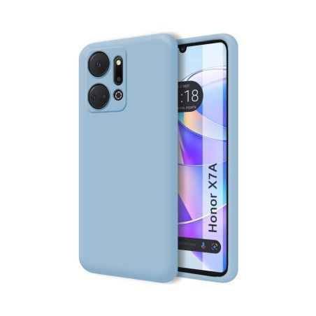 Funda Silicona Líquida Ultra Suave para Huawei Honor X7a color Azul