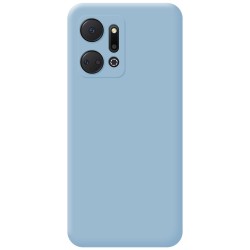 Funda Silicona Líquida Ultra Suave para Huawei Honor X7a color Azul 2