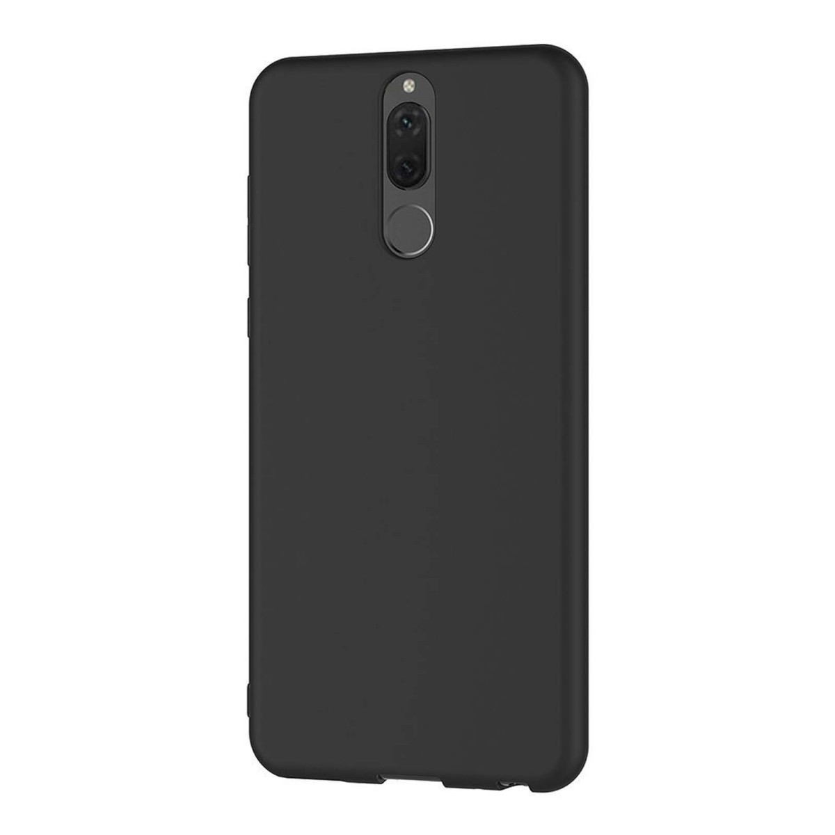 Funda Gel Tpu Tipo Mate Negra para Huawei Mate 10 Lite