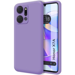 Funda Silicona Líquida Ultra Suave para Huawei Honor X7a color Morada